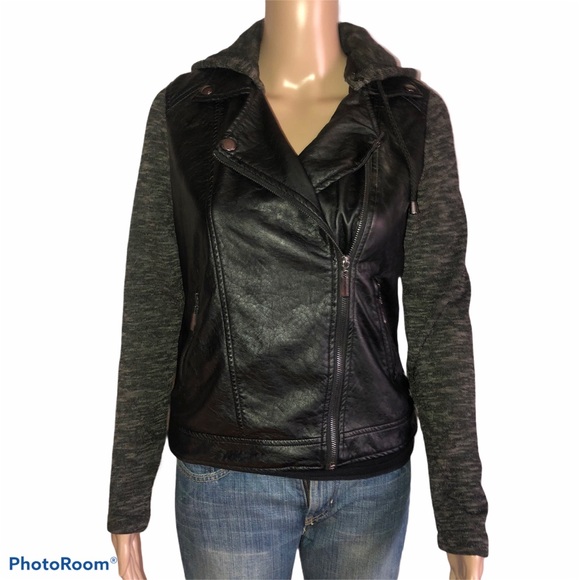 J2 JuJu faux leather Moto jacket - Picture 3 of 8